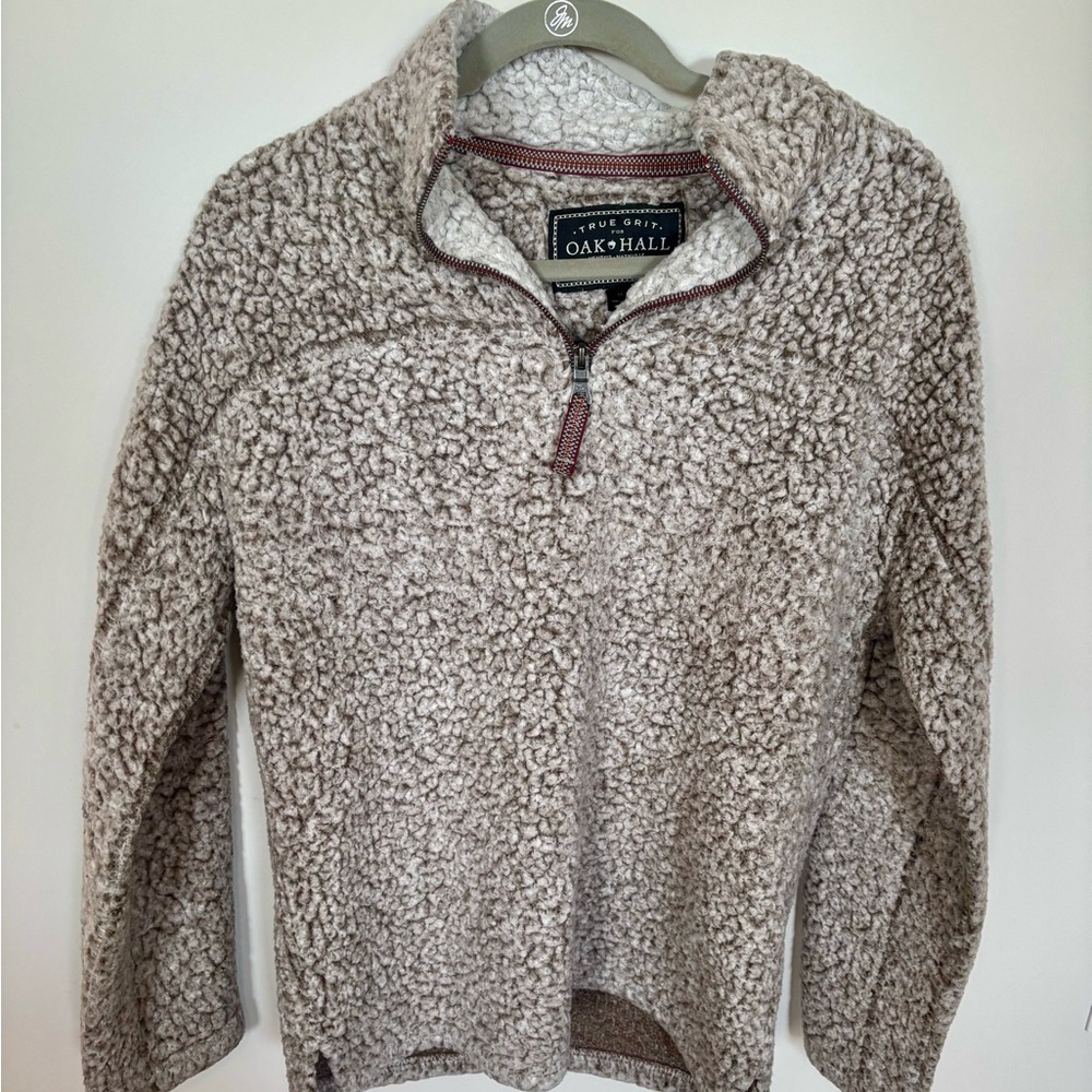 True Grit for Oak Hall Sherpa Fleece Pullover – Size XS
